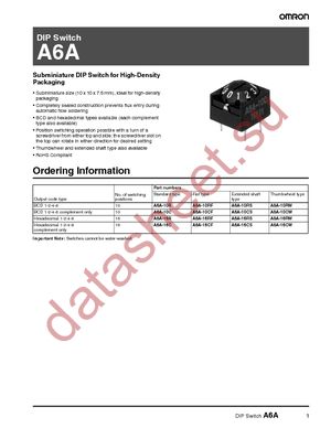 A6A-10CW datasheet  